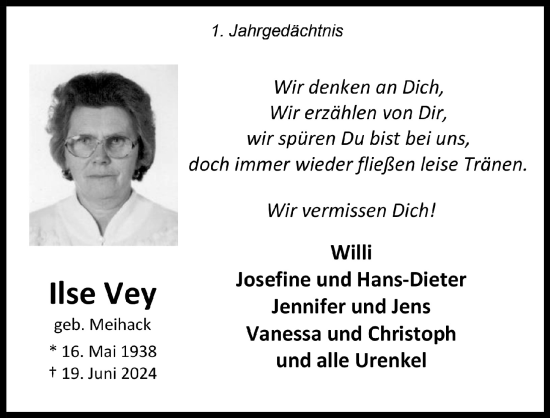 Anzeige von Lise Vey von  Blickpunkt Euskirchen 