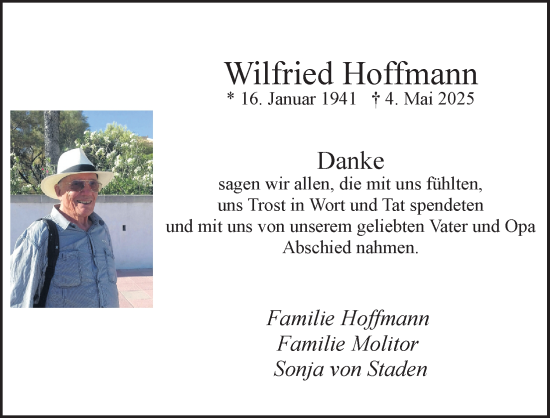 Anzeige von Wilfried Hoffmann von Kölner Stadt-Anzeiger / Kölnische Rundschau / Express