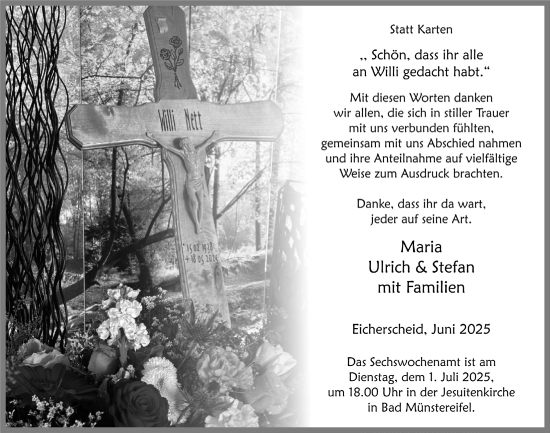 Anzeige von Willi  von  Blickpunkt Euskirchen 