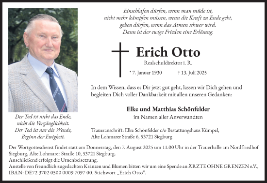 Anzeige von Erich Otto von Kölner Stadt-Anzeiger / Kölnische Rundschau / Express