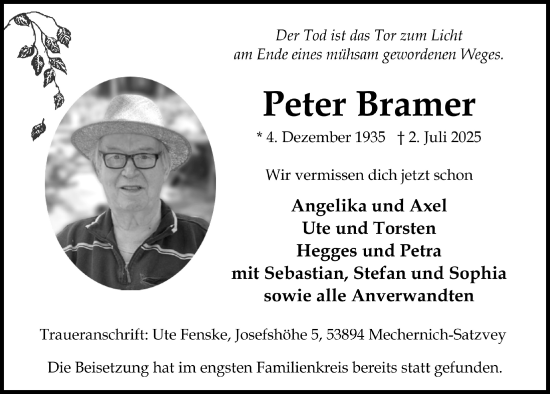 Anzeige von Peter Bramer von  Blickpunkt Euskirchen 