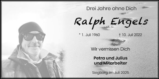 Anzeige von Ralph Engels von Kölner Stadt-Anzeiger / Kölnische Rundschau / Express