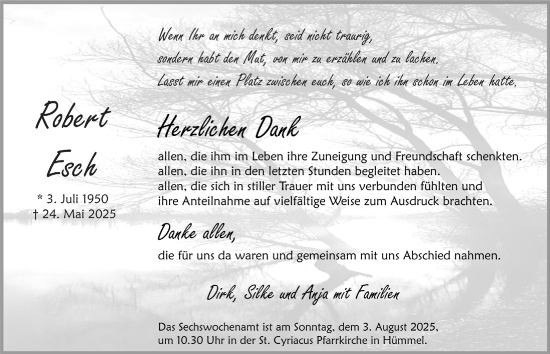 Anzeige von Robert Lock von  Blickpunkt Euskirchen 