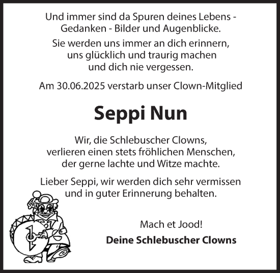 Anzeige von Seppi Nun von  Lokale Informationen 