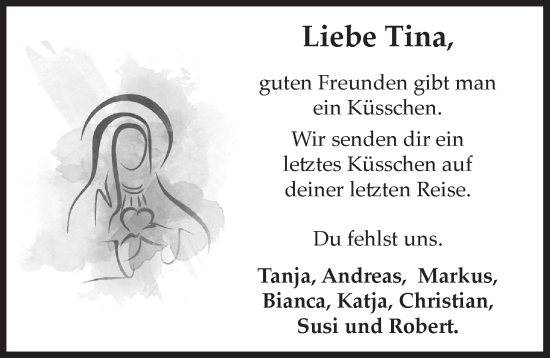 Anzeige von Tina  von  Schlossbote/Werbekurier 