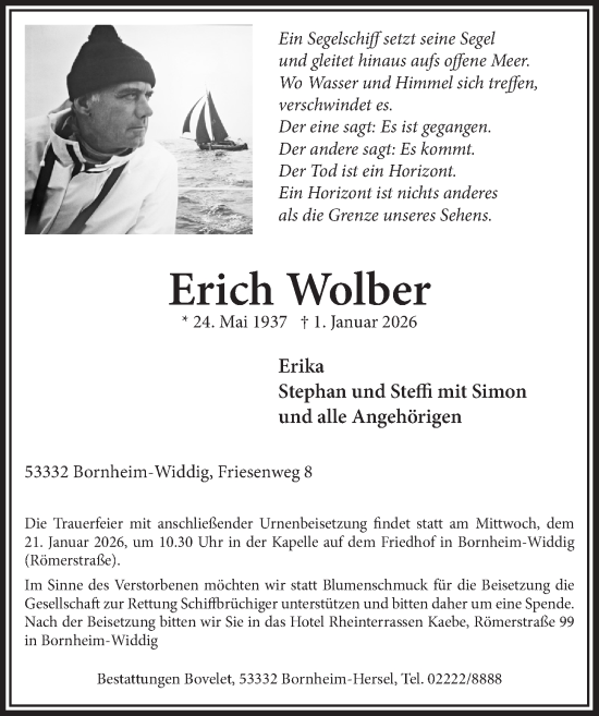 Anzeige von Erich Wolber von  Schlossbote/Werbekurier  Schaufenster/Blickpunkt 